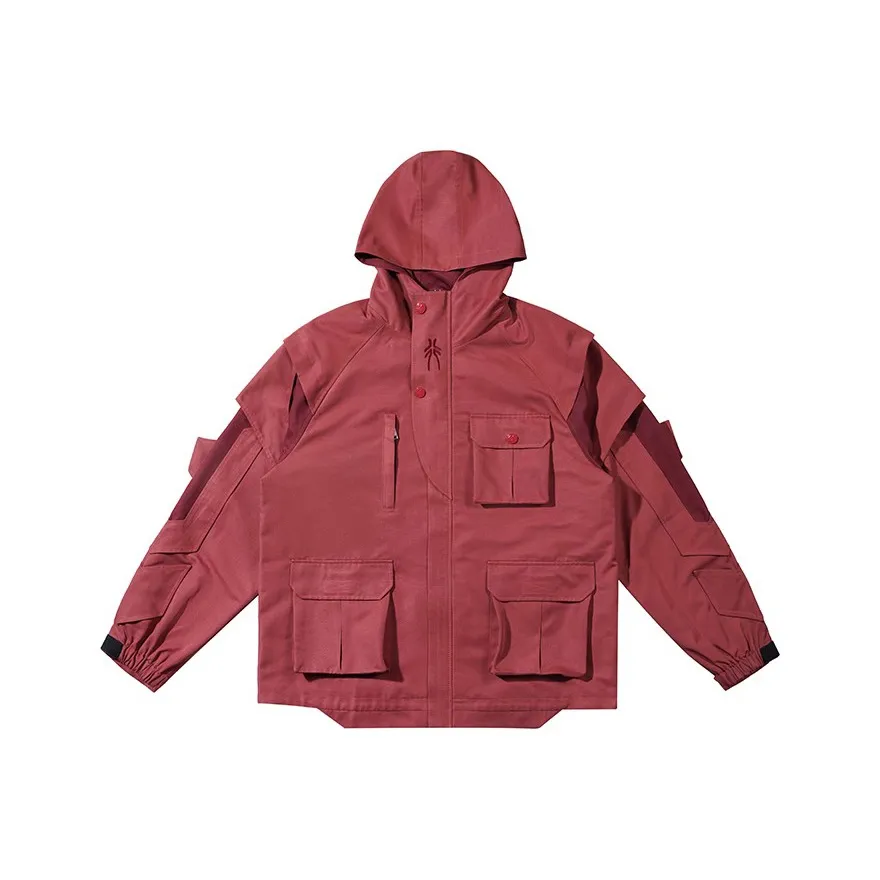 WOOKONG Темно-красный Унисекс Куртки