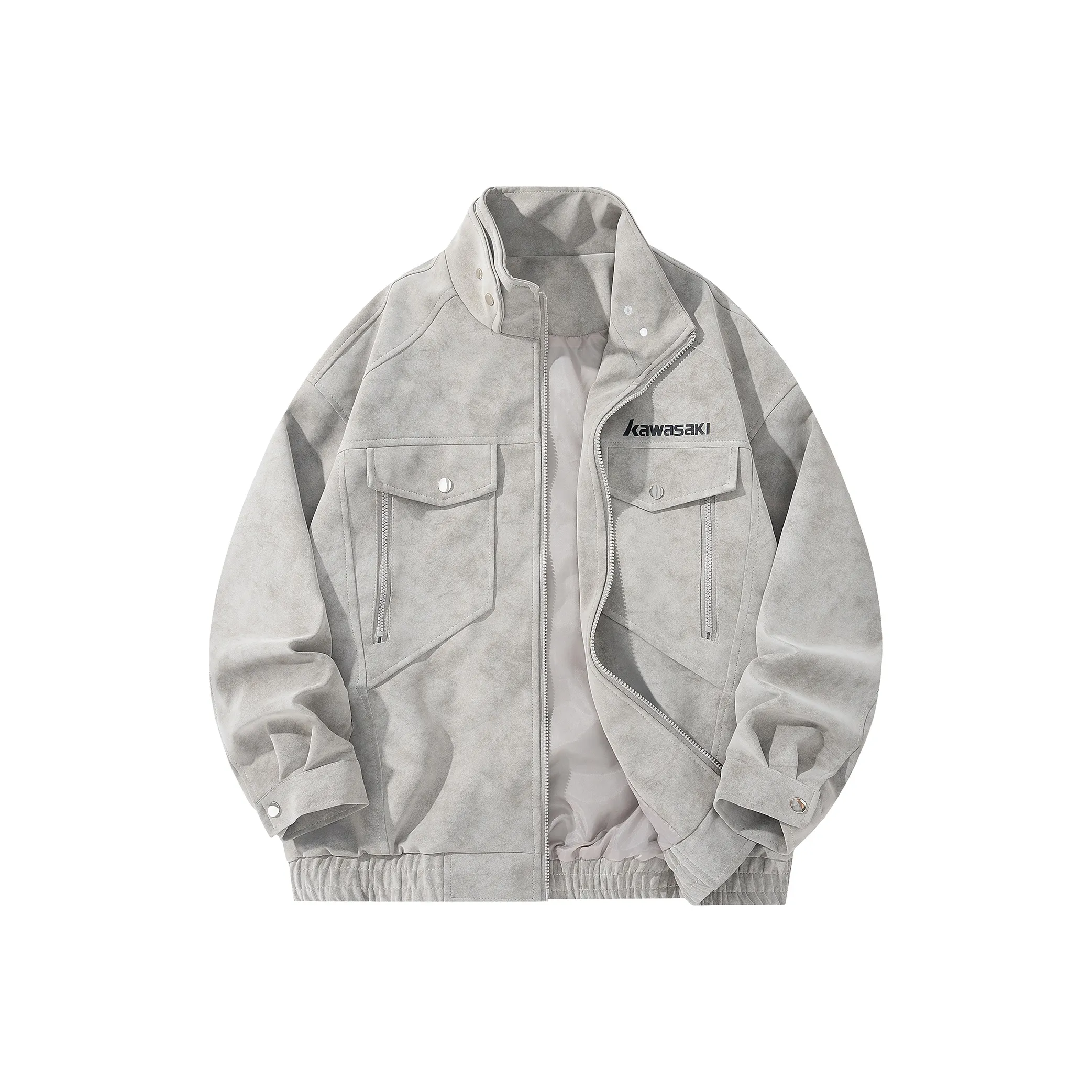 Куртки и пальто Kawasaki унисекс серого цвета