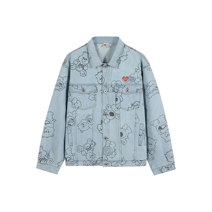 Carebears X AMST Denim Jackets Unisex Blue