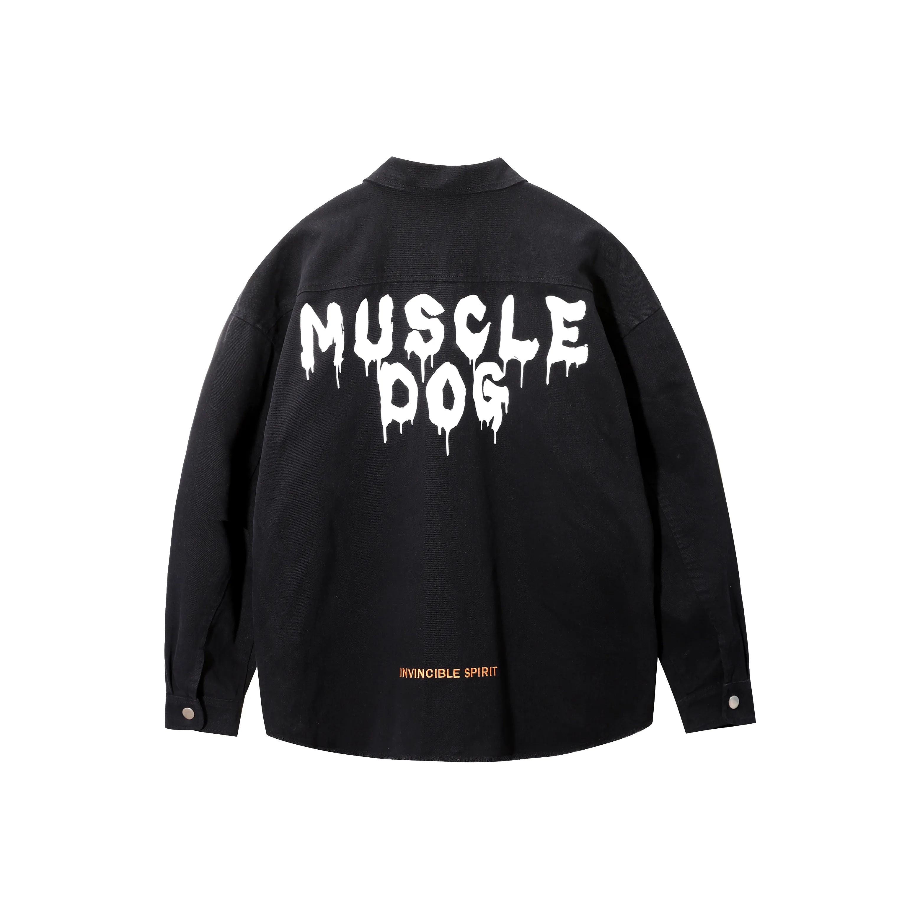 Muscle Dog Loose Fit Denim Jacket Unisex