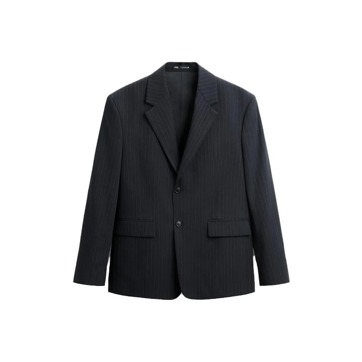 ZARA Глубокий морской синий Мужской Деловые костюмы