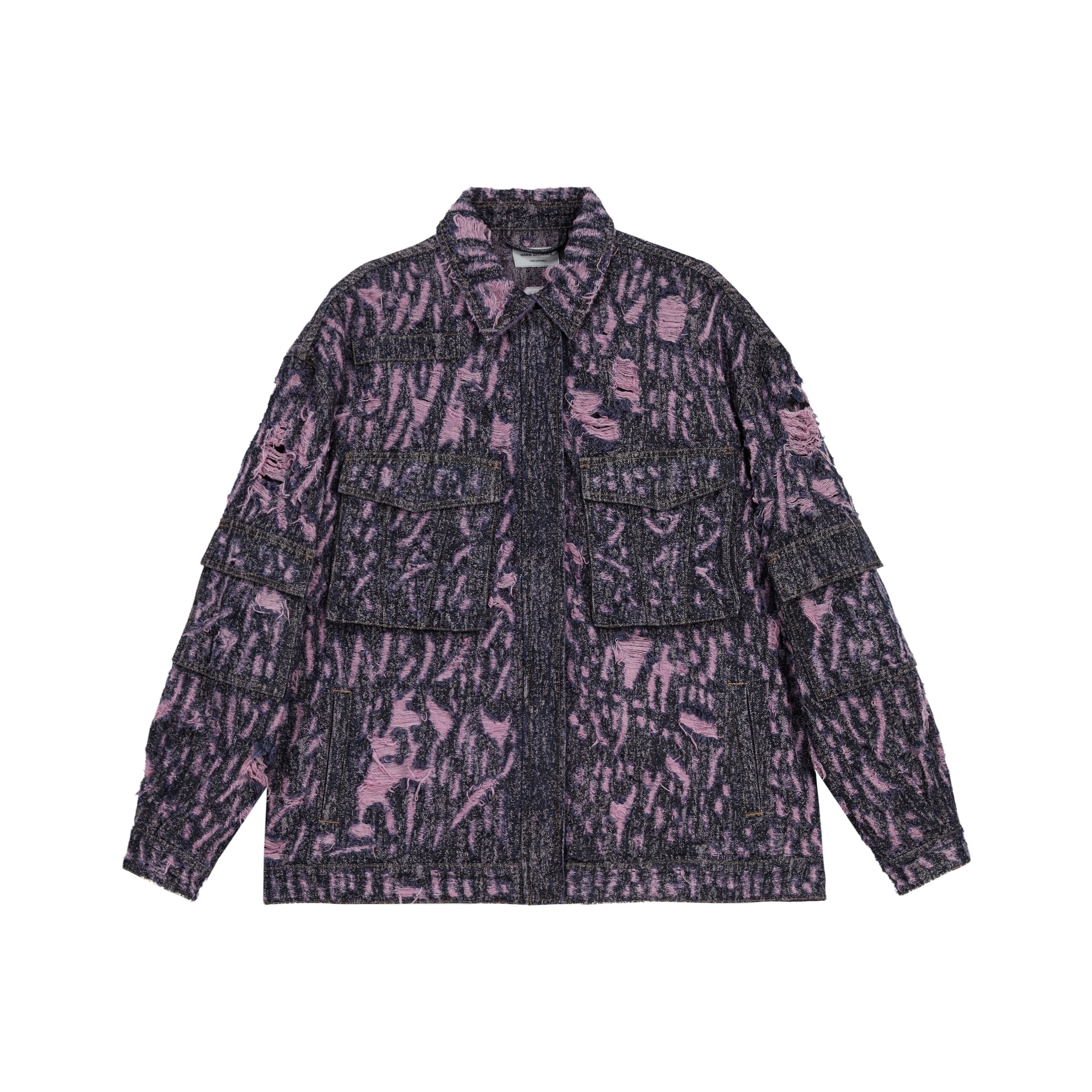 VANN VALRENCÉ Denim Jackets Unisex Denim Pink