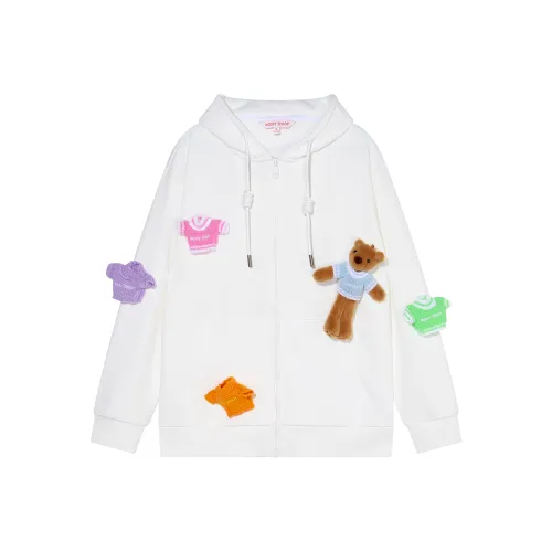 NOISY TEDDY Белый Унисекс Свитшоты