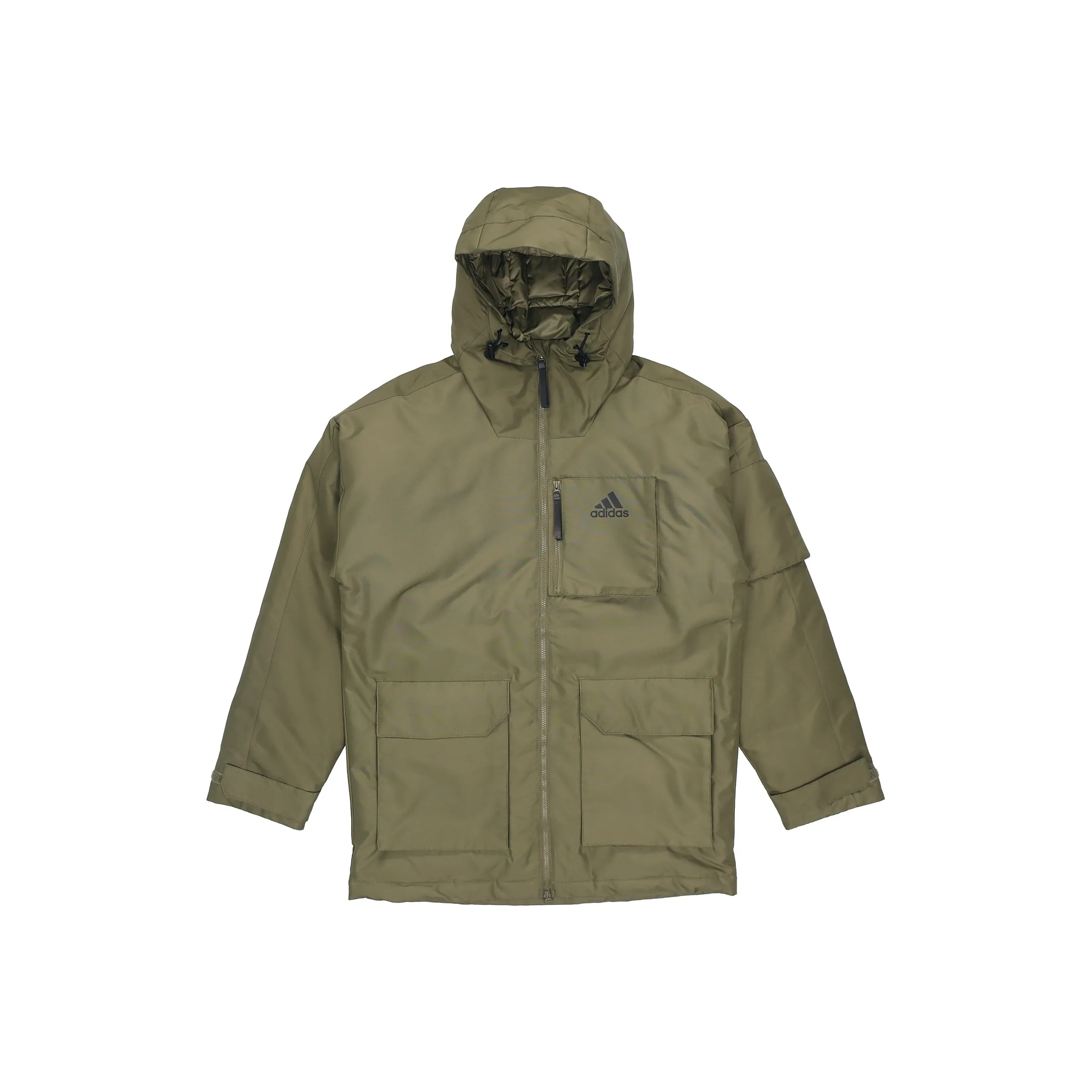 Adidas Пуховик Зимний Мужской Оливково-зеленый