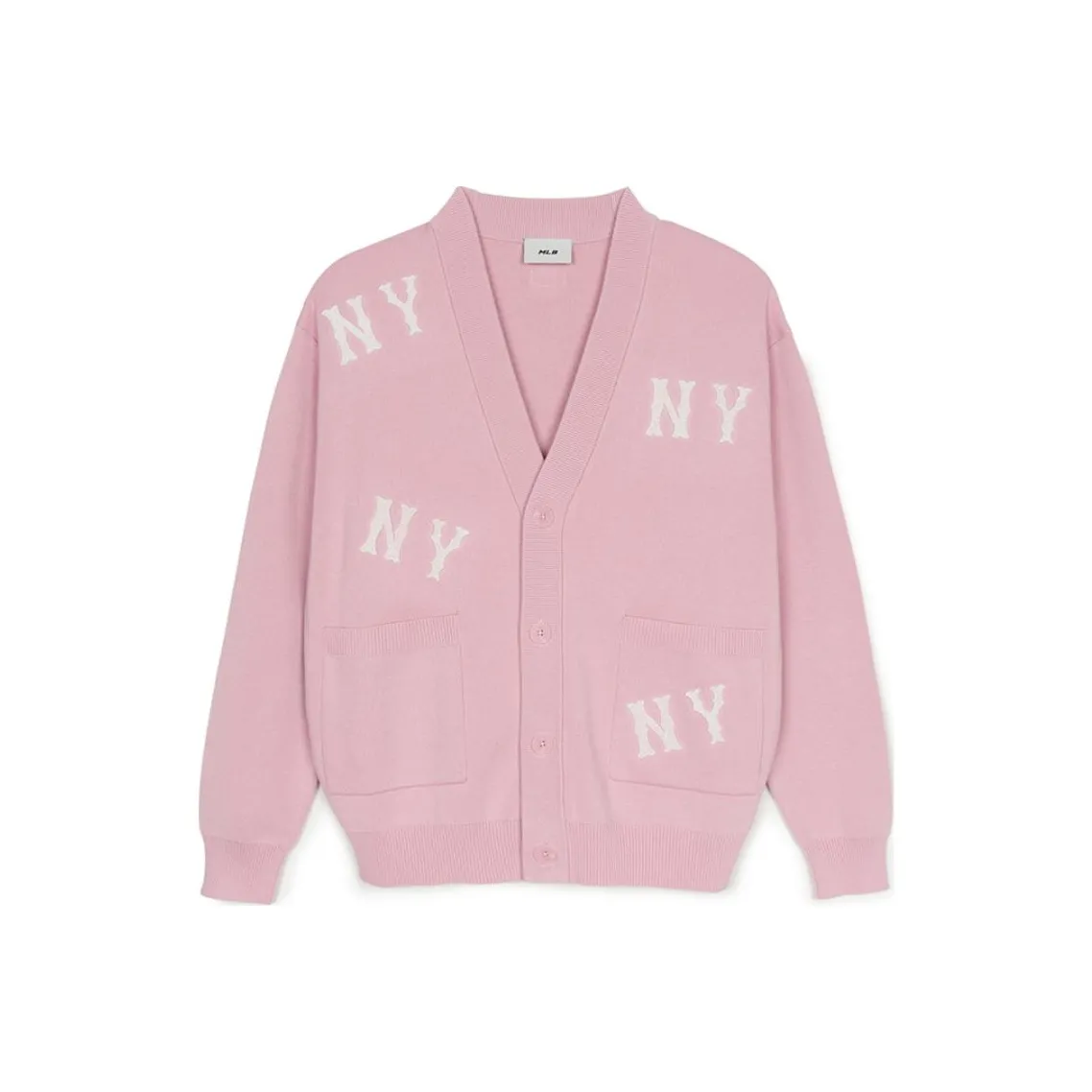 MLB New York Yankees Old Flower Knitwear Unisex Hemp Pink