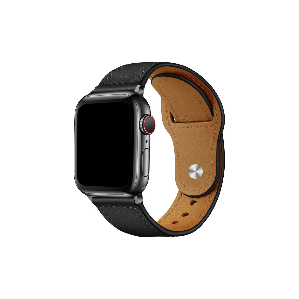 APEPALOG Strap Apple Compatibility Genuine Leather Material 220mm