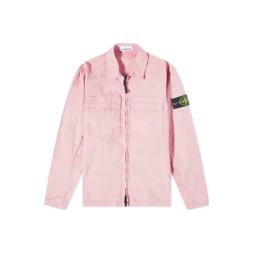STONE ISLAND Розовый Мужские Куртки