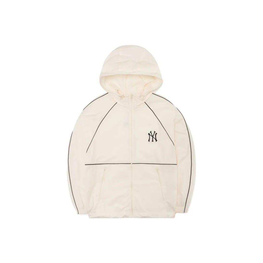 MLB Windproof Windbreaker Jacket Unisex Cream