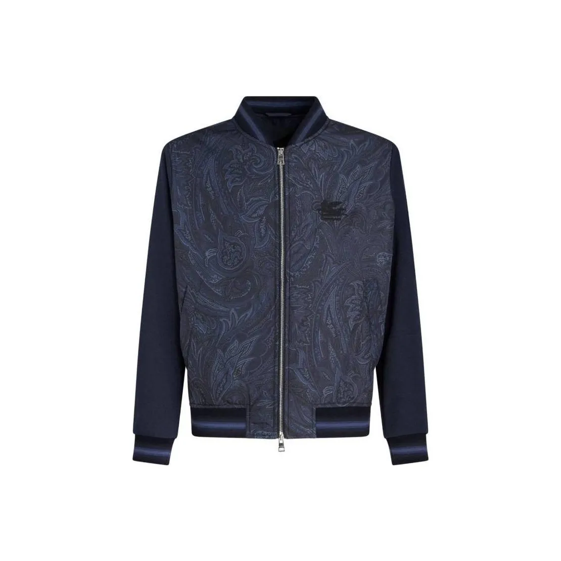 ETRO Logo Embroidered Zipped Bomber Jacket
