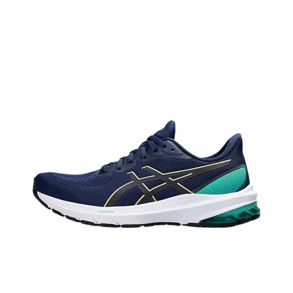 Asics GT 1000 12 Low Top Casual Running Shoes Women's Blue