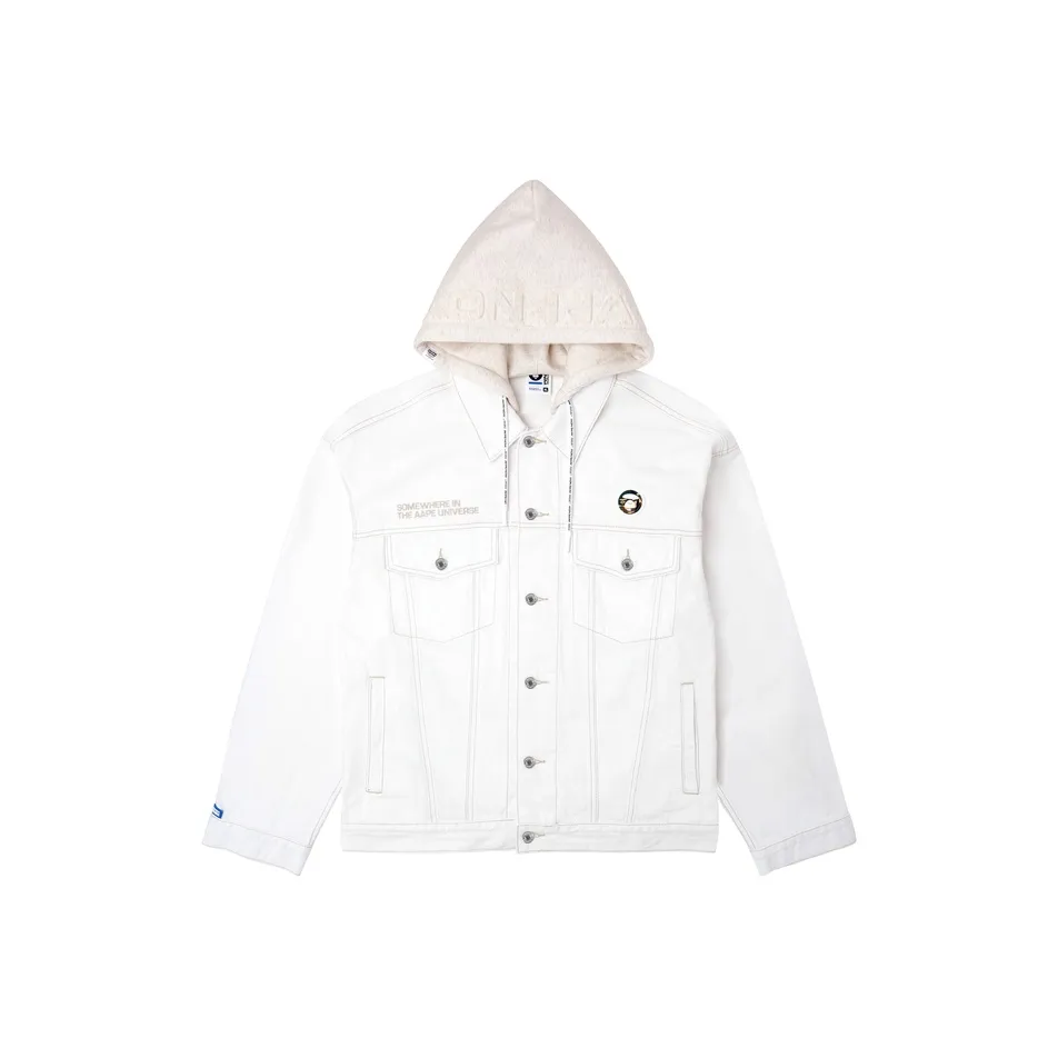 Aape Белый IVX Мужские Джинсовые Куртки
