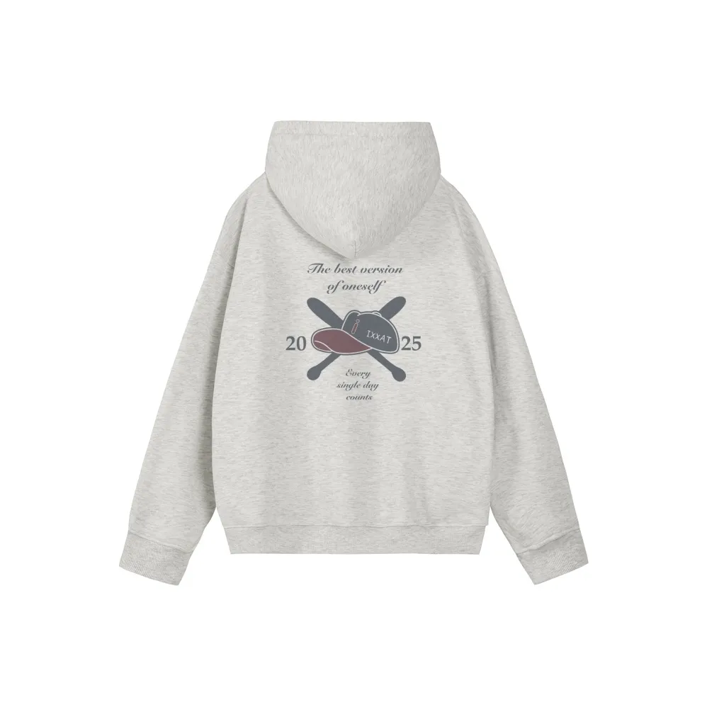 IXXAT Sweatshirt Unisex White Hair Gray