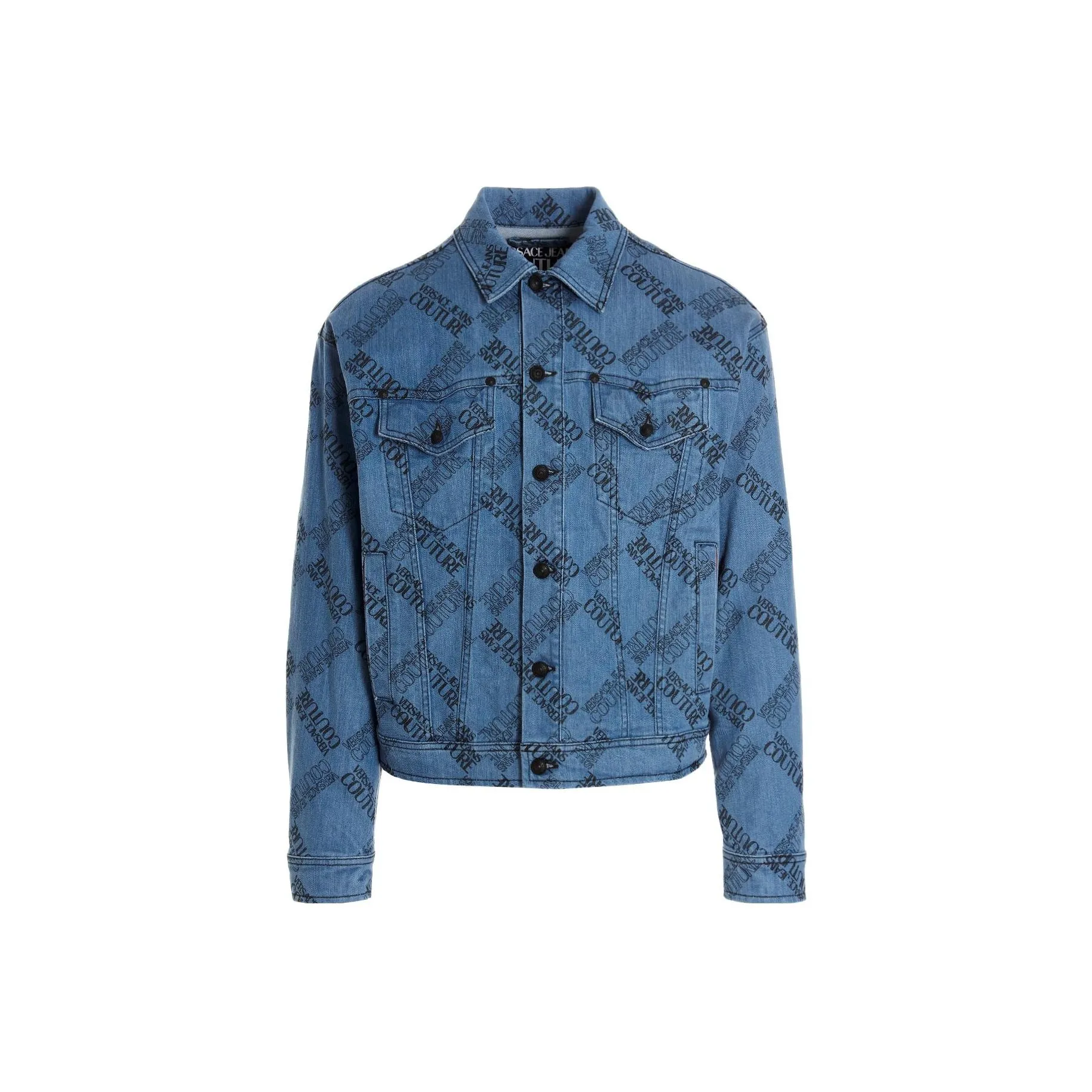 VERSACE JEANS COUTURE FW22 Denim Jacket Men's Blue