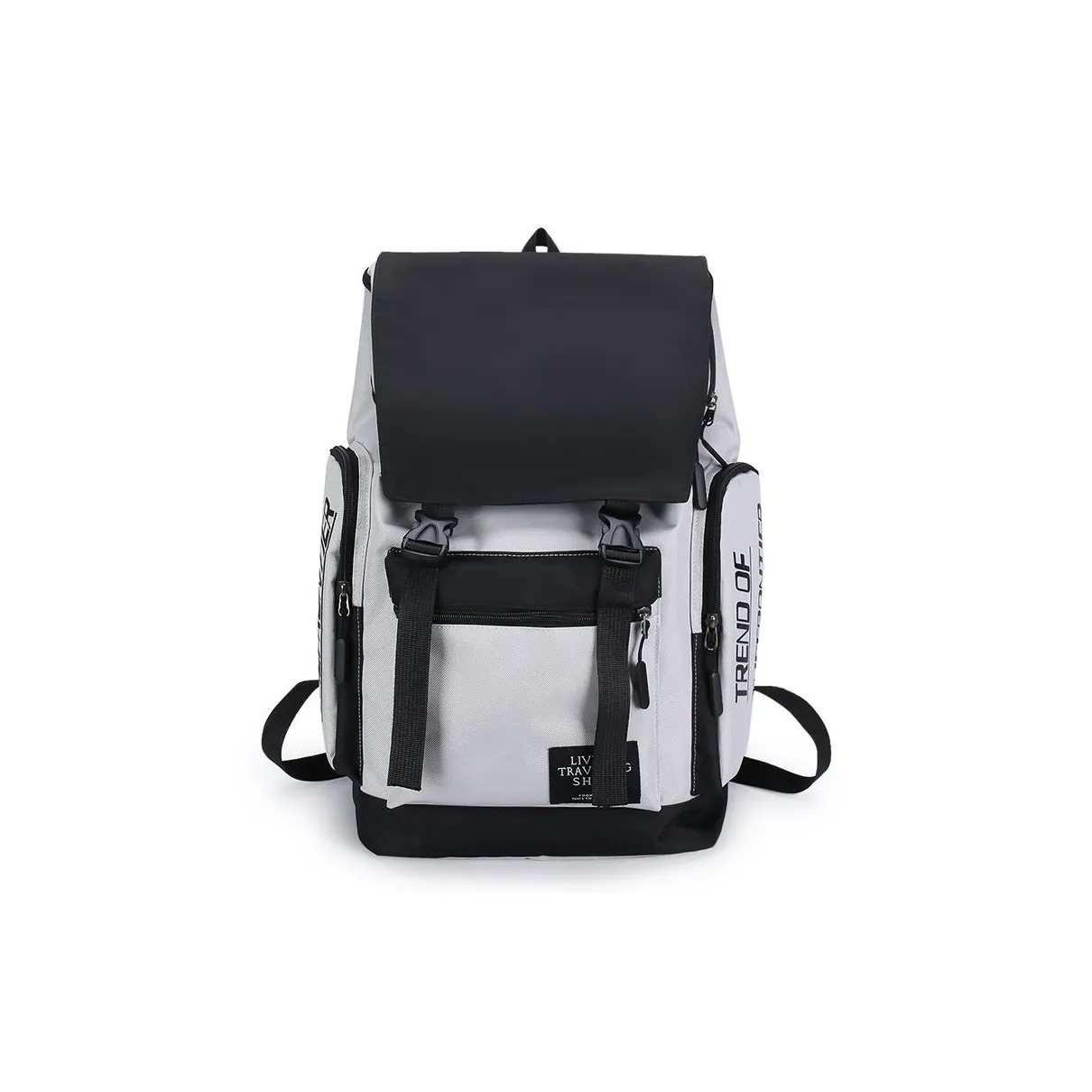 YUANTUZHE Холщовая сумка для путешествий унисекс серый черный