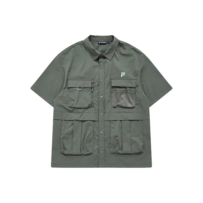 FILA FUSION Trending Street Series Куртка Мужская Army Бархат Зеленый