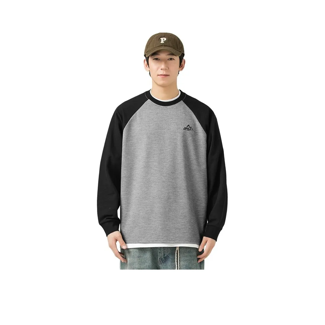 WOOD SOON Круглый вырез Пуловер Реглан Топ Свитшот Унисекс