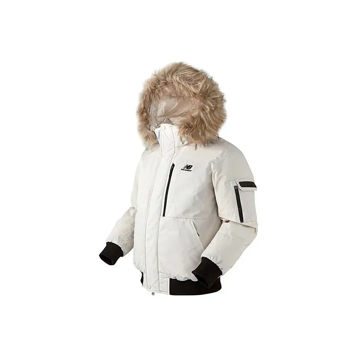 New Balance Down Jacket Korean Style Winter Unisex Ivory White