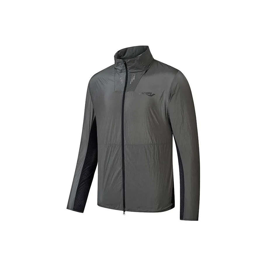 Saucony Куртки и Пальто Мужские Серебристый Черный