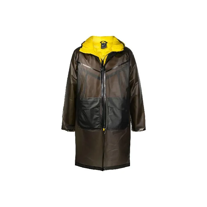 Nike Colorblock С капюшоном Пуховик Мужской Черный