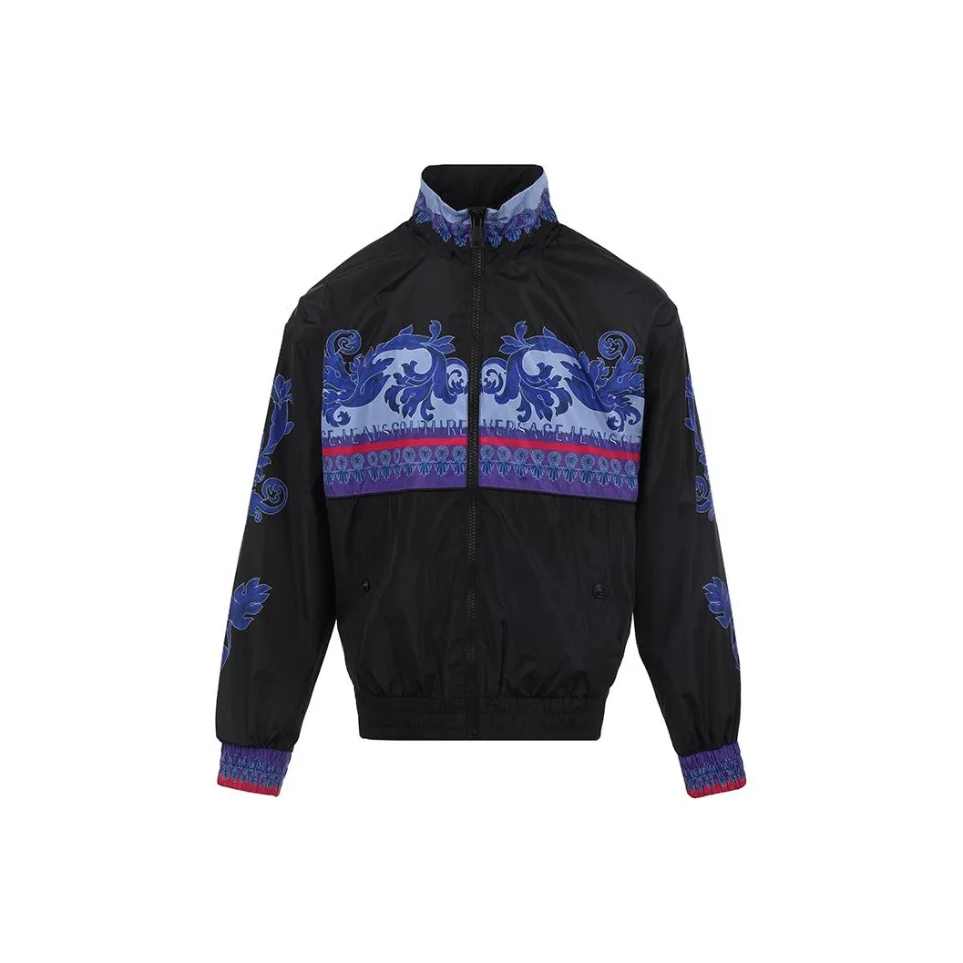 VERSACE JEANS COUTURE SS24 Куртки и Пальто Мужской Черный