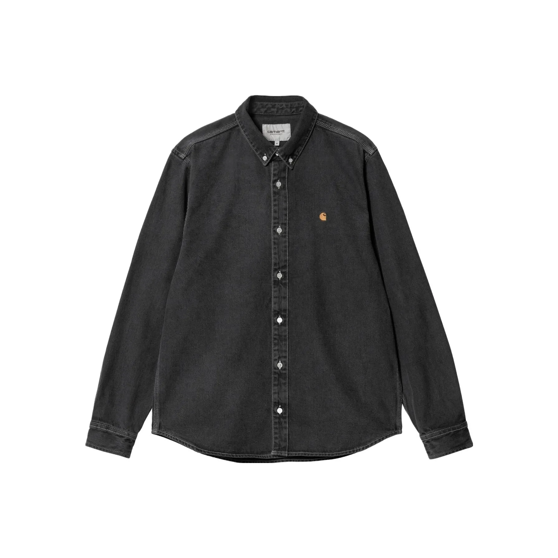 Carhartt WIP Logo Embroidered Curved Hem Shirt