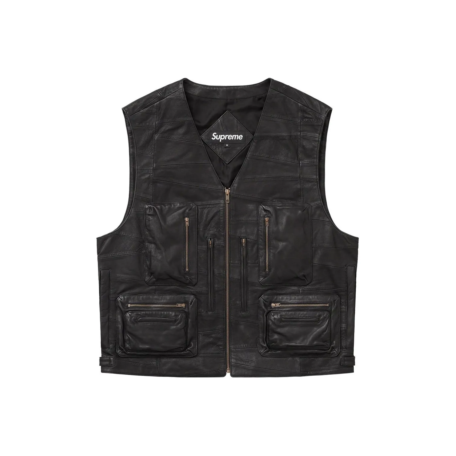Supreme Patchwork Leather Cargo Vest