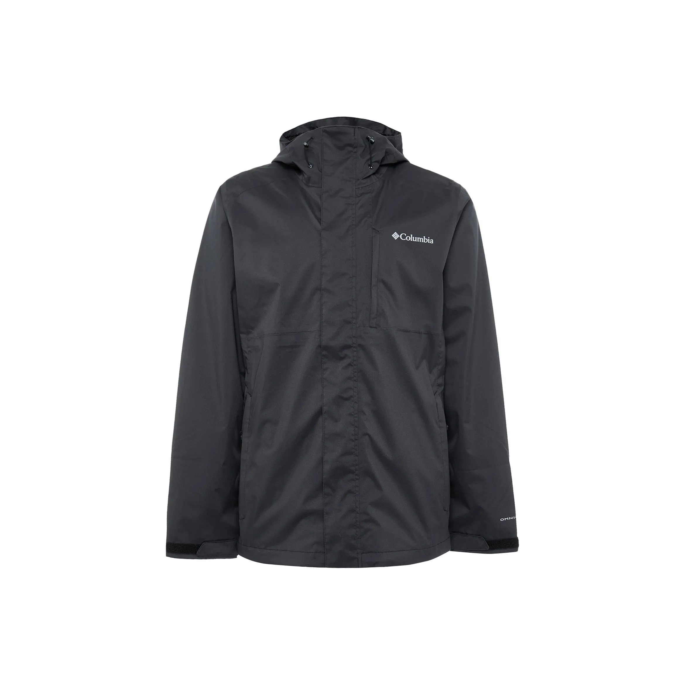 Columbia Hiking Waterproof, Windproof, And Abrasion Resistant Windbreaker Jacket Men's Black