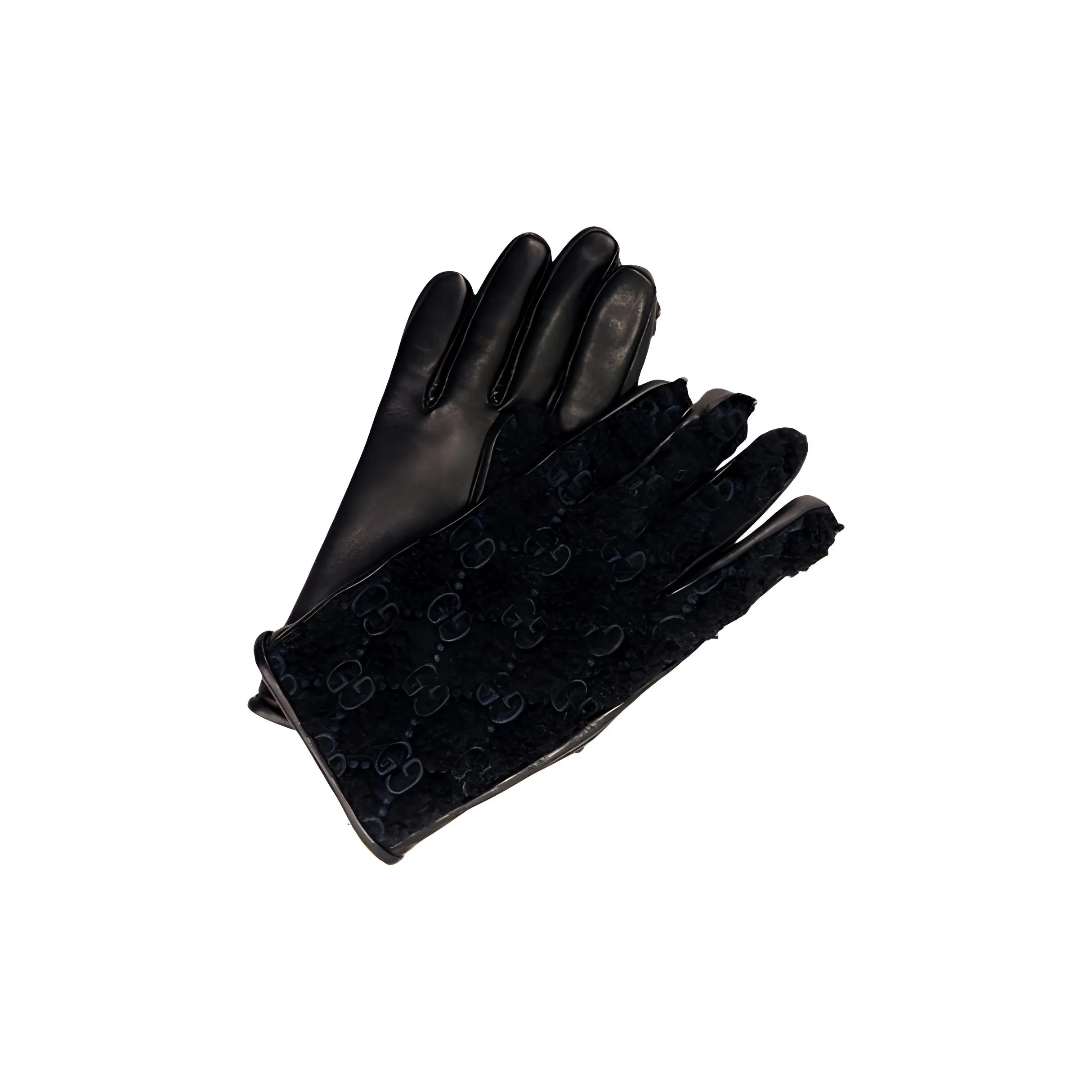 GUCCI Lambskin Gloves Men's Black