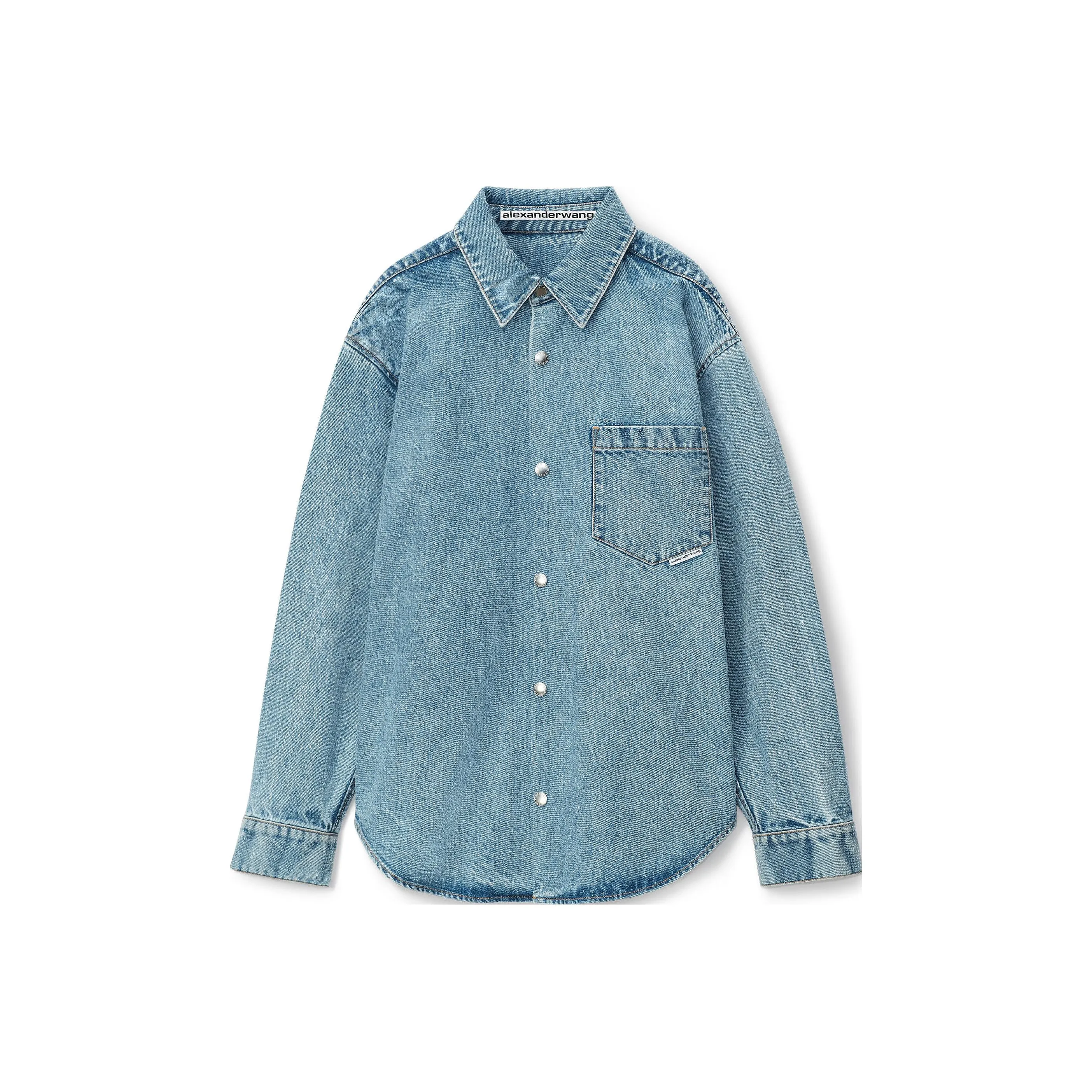 Alexander Wang Buttoned Long-Sleeved Denim Jacket