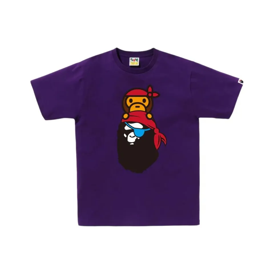 Bape Pirate Milo On Ape Head Tee SS25