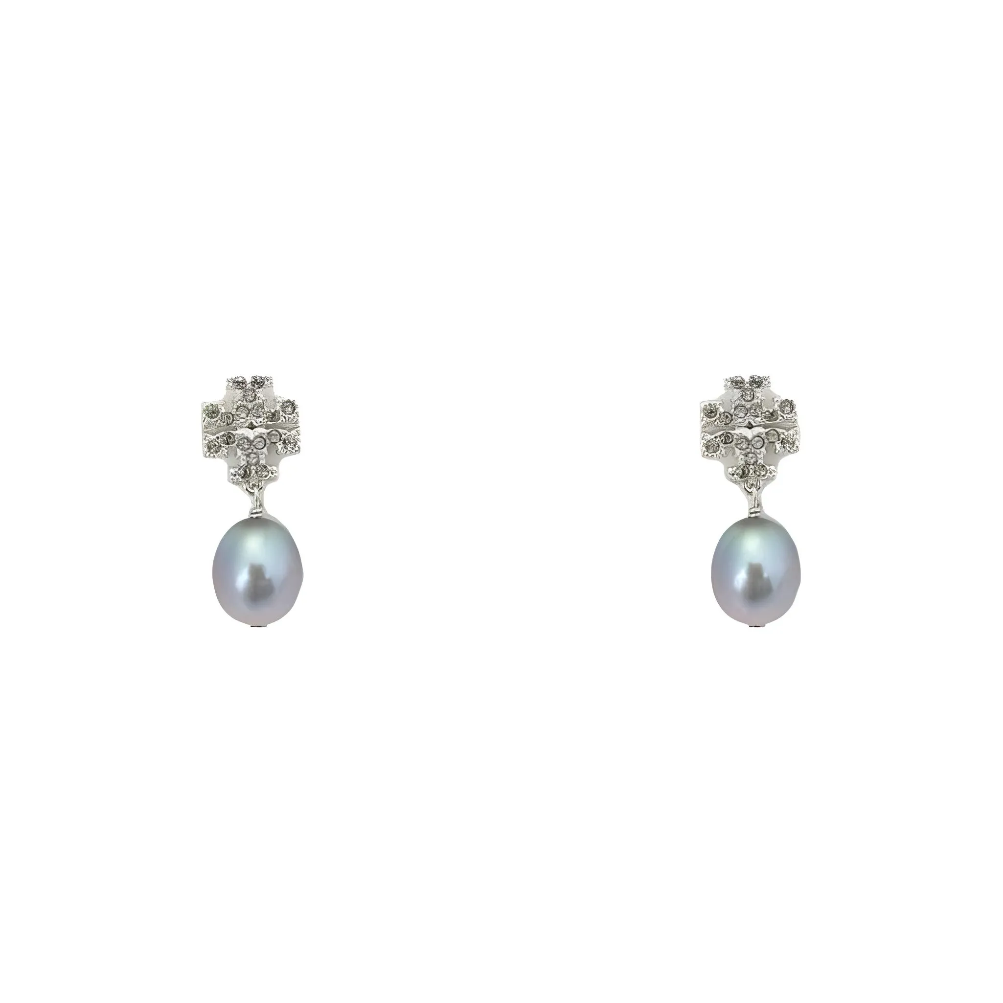 TORY BURCH Kira Pavé Pearl Drop Earrings