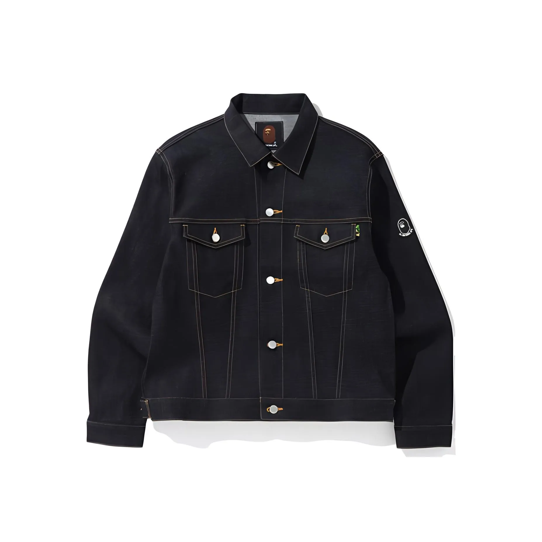 A BATHING APE FW22 Denim Jacket Men's Dark Blue