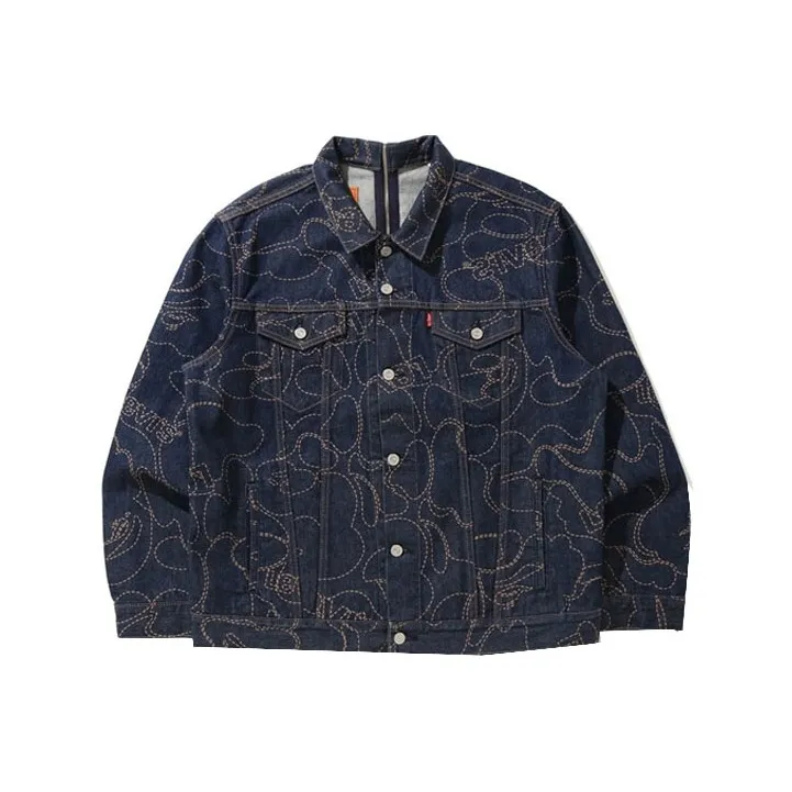 A BATHING APE X Levi's Camo Trucker Jacket