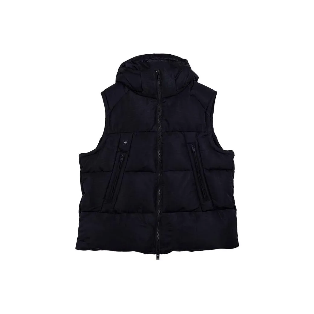 Y-3 Graphic-Printed Hooded Padded Gilet