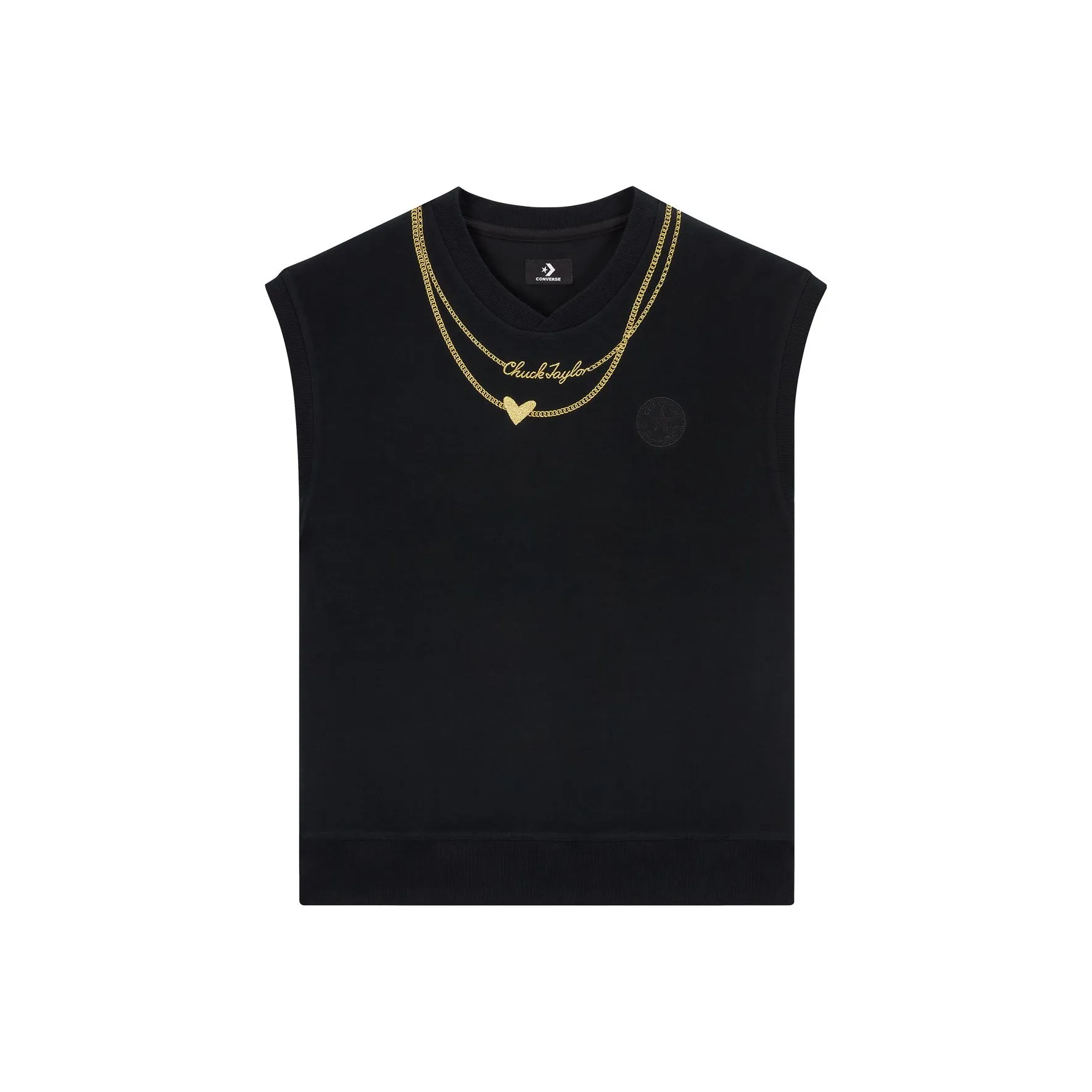 Конверс Черные Унисекс Жилеты