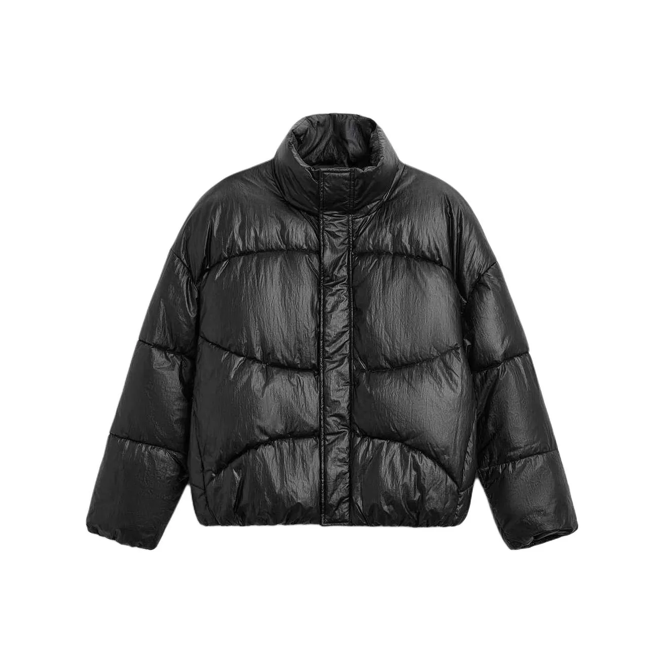 ZARA Черный мужской пуховик