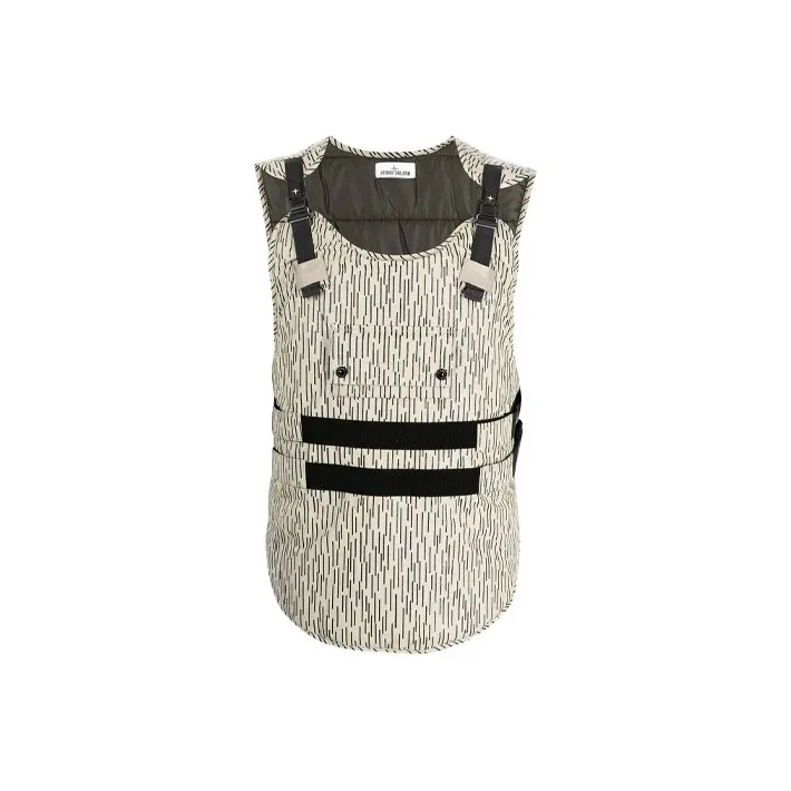 STONE ISLAND FW21 Vest Men's Ecru