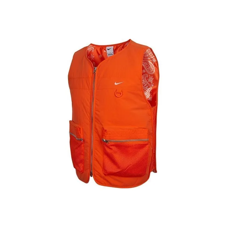 Nike Men's Full-Zip Premium Basketball Vest Orange