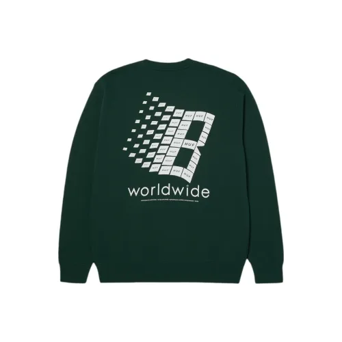 HUF Bronze56k Collaboration Лесной зеленый Унисекс Свитшоты