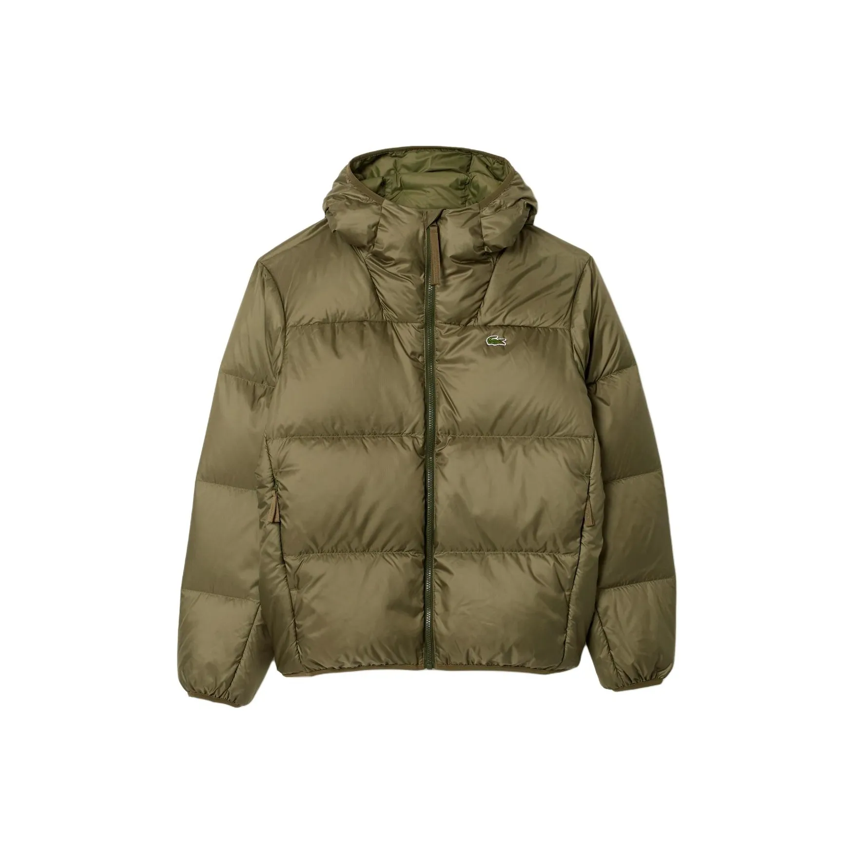 Пуховик LACOSTE Collaboration Мужской Оливково-зеленый