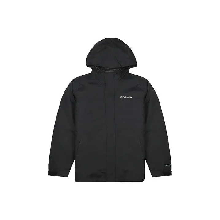 Columbia Outdoor Hiking For Urban Living/Travel/Commuting Windproof Thermal Windbreaker Jacket Men's Black
