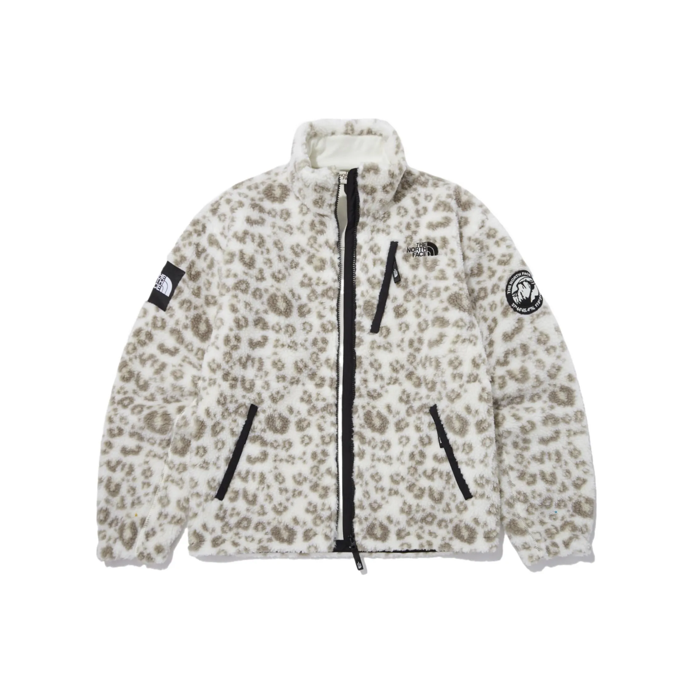 International Sherpa-Lined Fleece Hoodie Novelty Rimo Fleece Jacket Light Beige Men's Korea Version