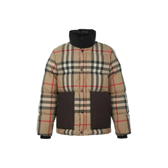 Burberry Down Jackets Men Archive Beige