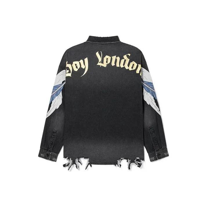 Boy London SS22 Denim Jacket Unisex Black Бой Лондон SS22 Деним Куртка Унисекс Черный