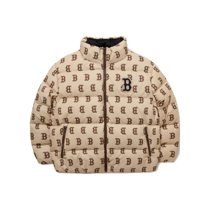 MLB Down Jacket Cropped Unisex Khaki