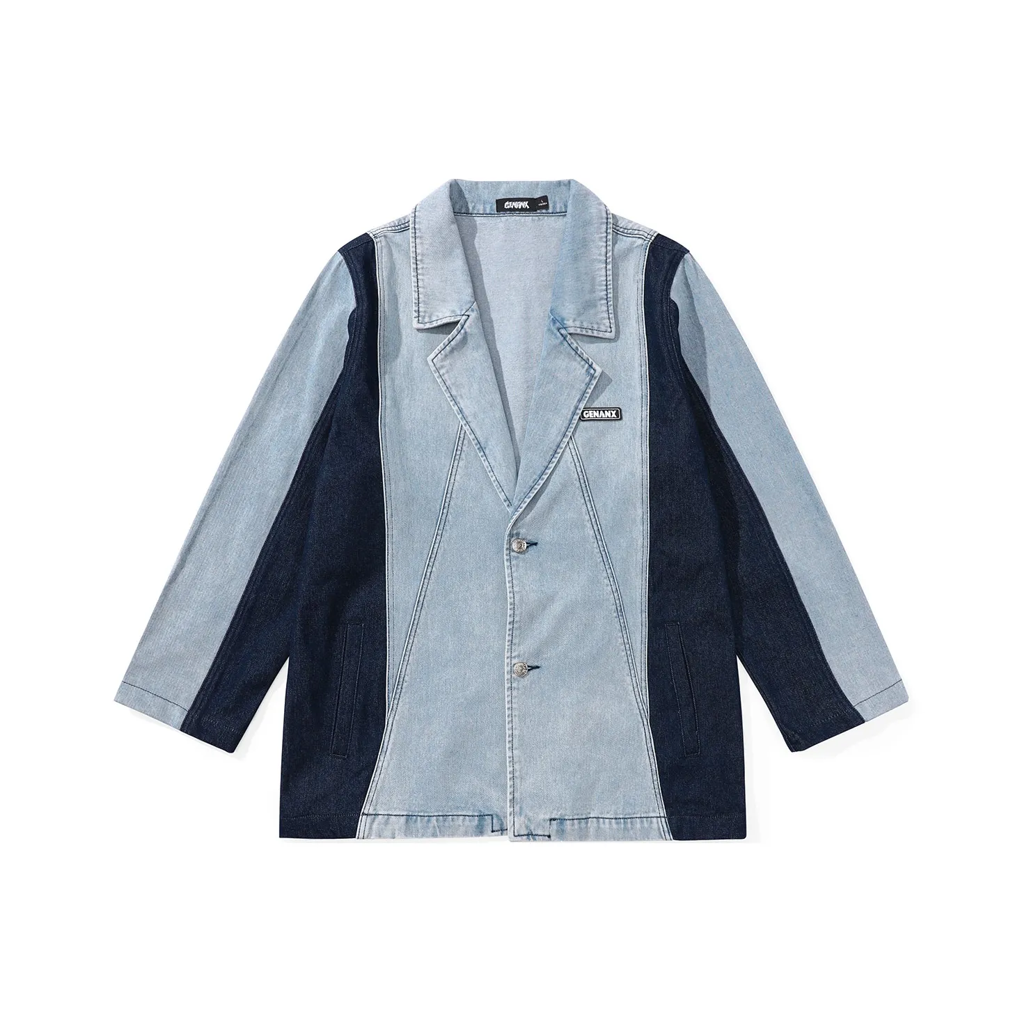 GENANX Business Suit Unisex Denim Blue