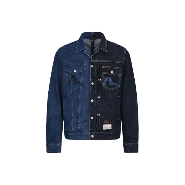 EVISU Синий Мужской Джинсовые Куртки