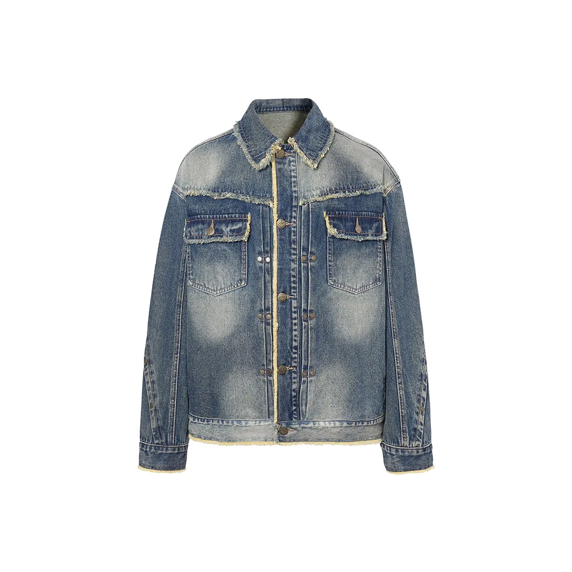 ROCAWEAR Грязно-желтый Унисекс Джинсовые куртки