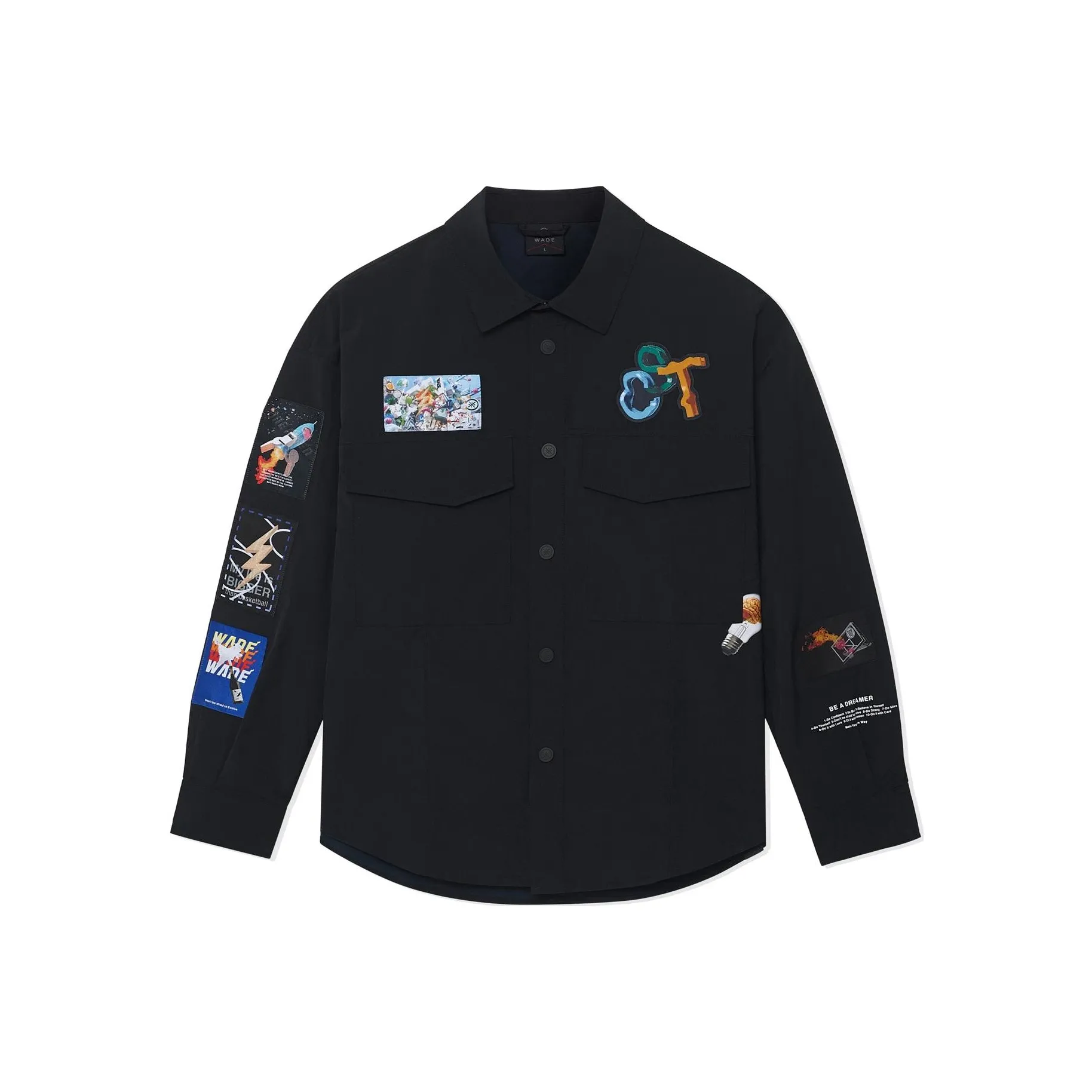 LINING Джинсовая куртка мужская черная