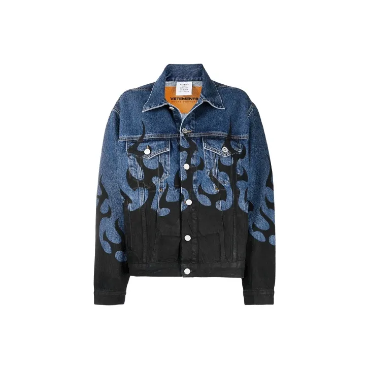 Vetements Denim Jackets Unisex Blue